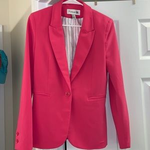 Forever 21 pink blazer pinstripe lined inside